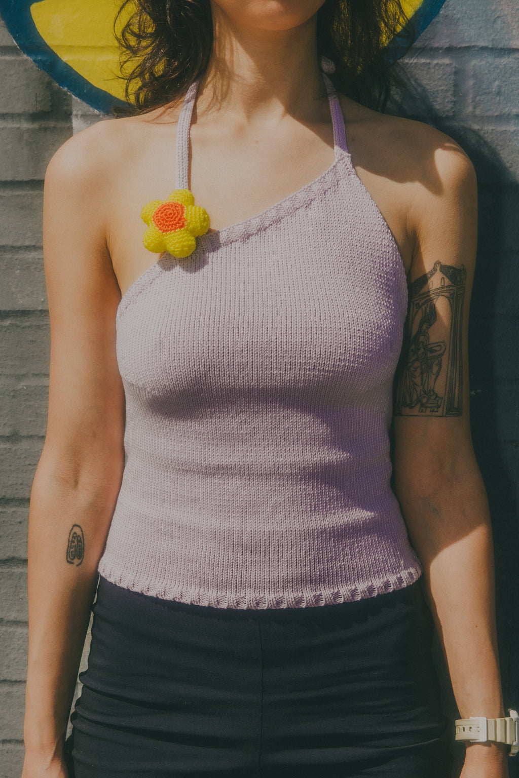 FLOWER ASYM HALTER