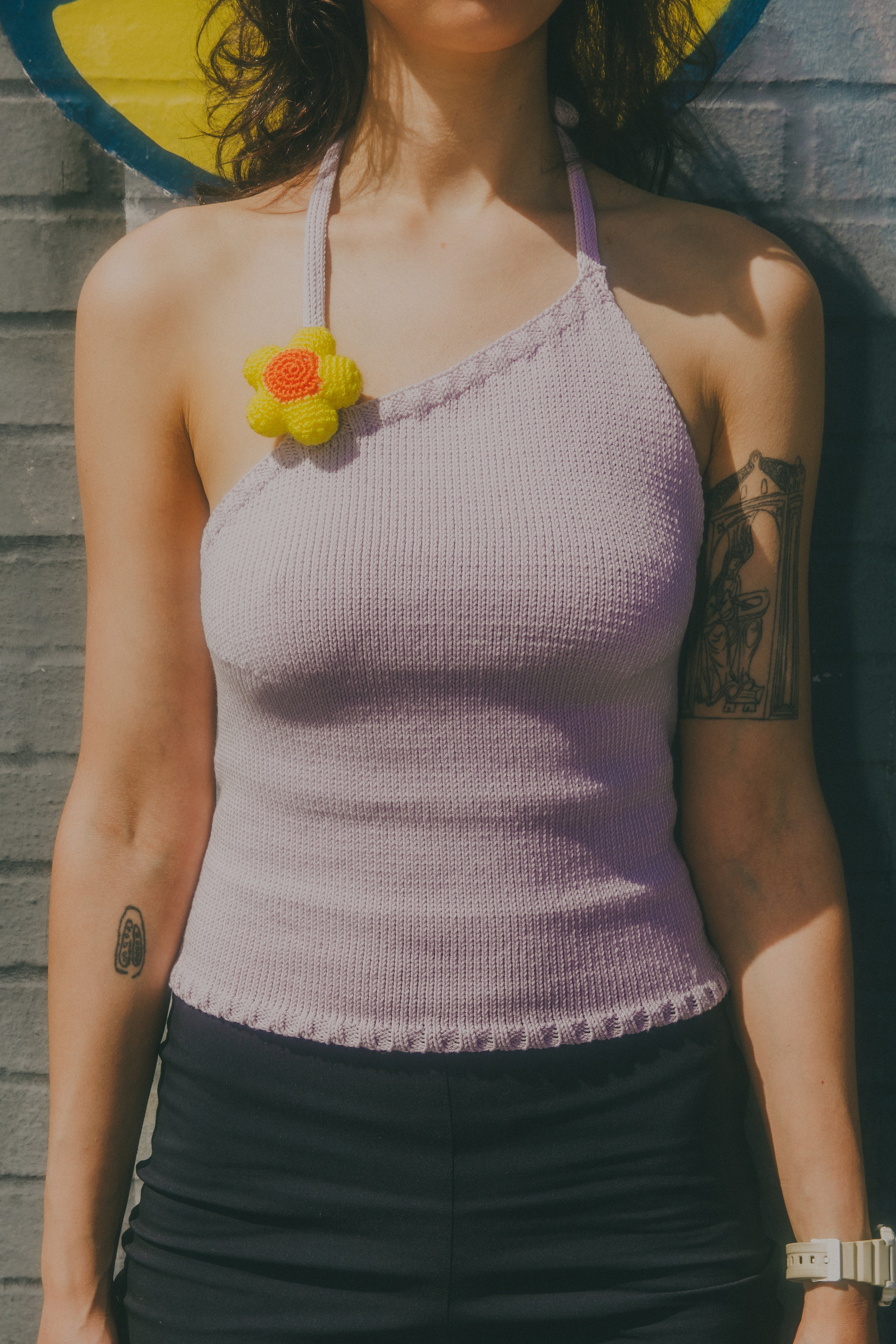 FLOWER ASYM HALTER