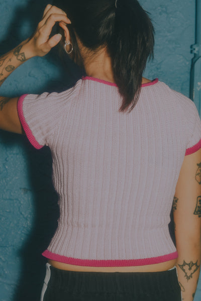 RIBBED SWEATER TEE