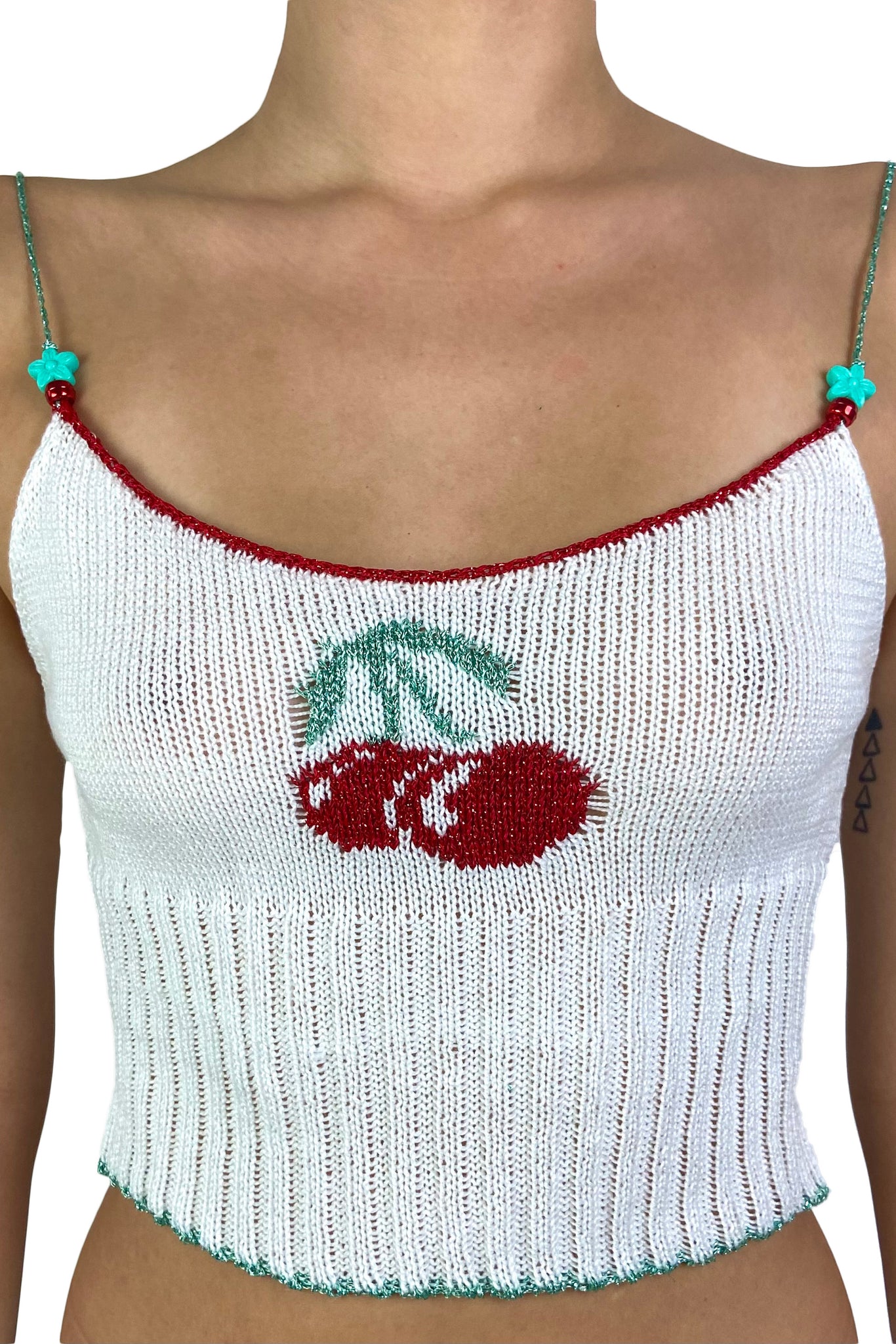 CHERRY TANK- WHITE