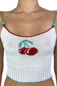 CHERRY TANK- WHITE