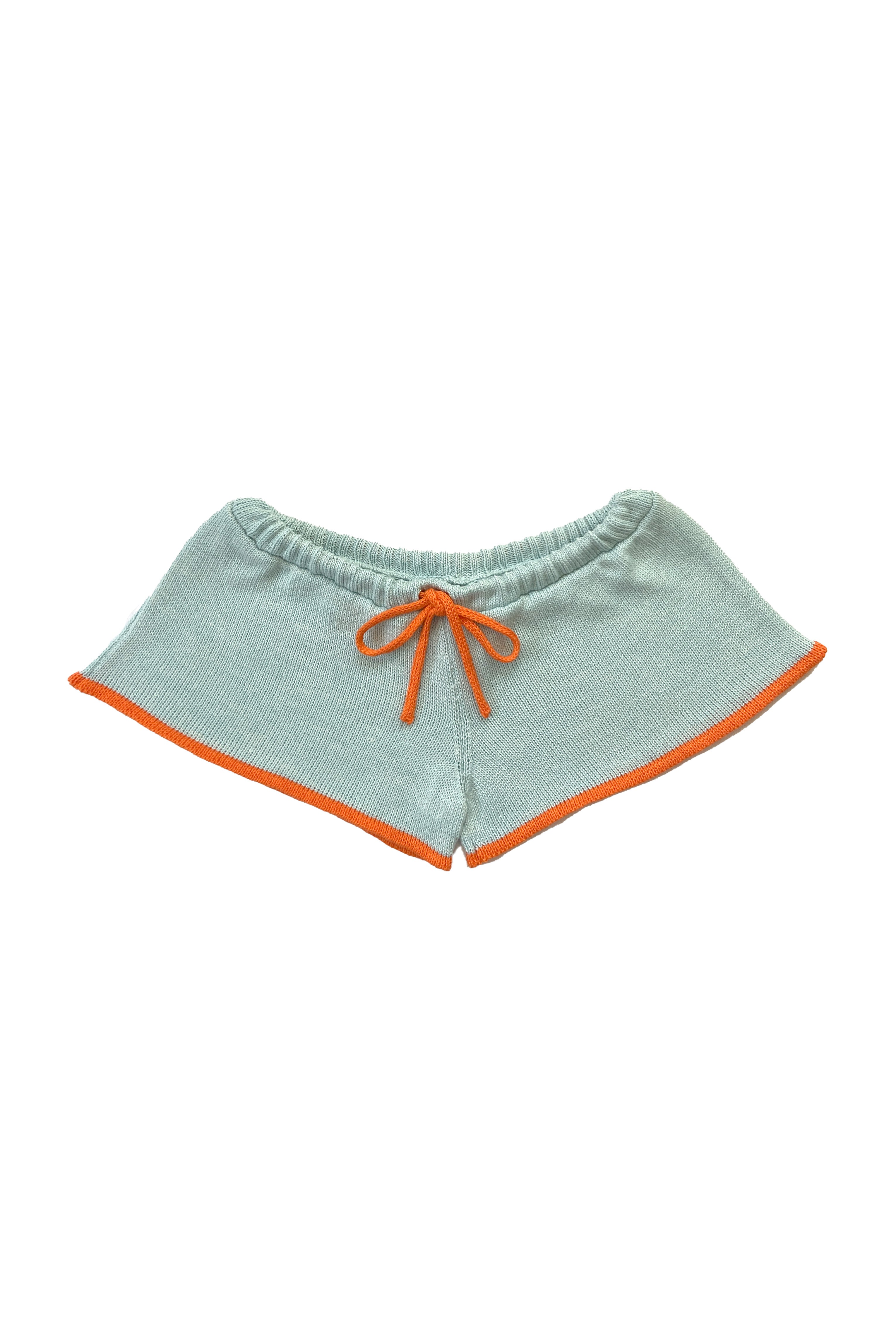 BABY BLUE/ORANGE MICRO SHORT