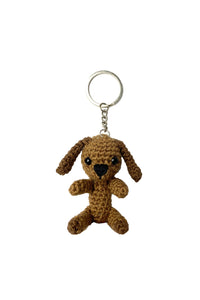 BROWN DOG KEYCHAIN