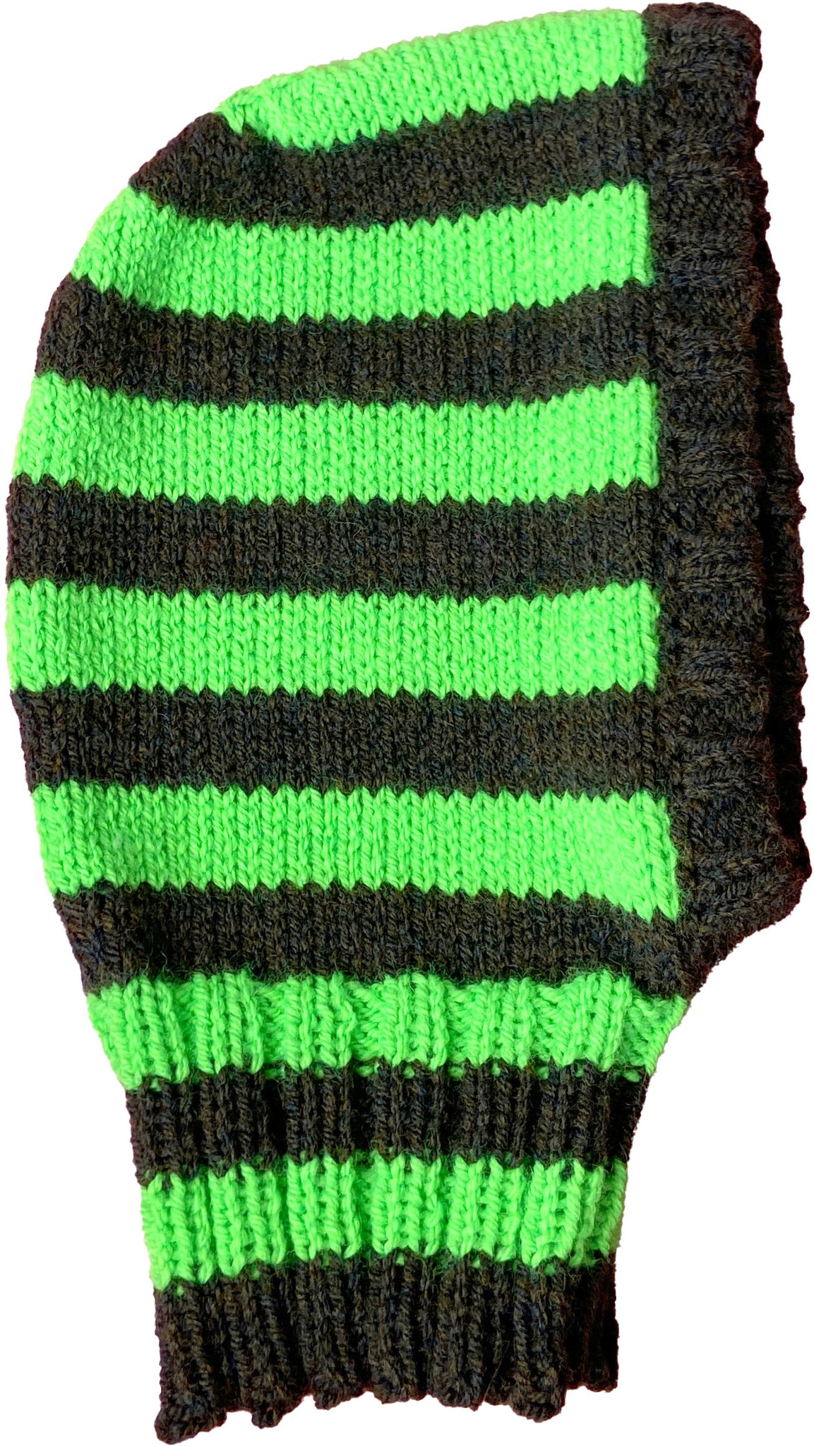 BALACLAVA- BROWN GREEN STRIPE