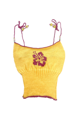 HIBISCUS TANK- YELLOW