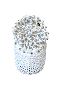 MESH BBALL CAP- WHITE