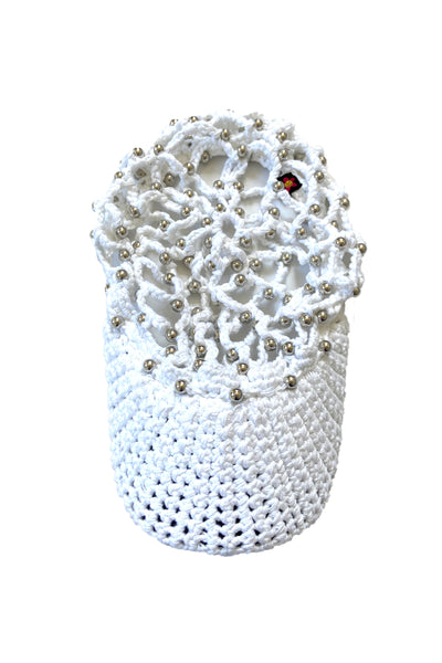 MESH BBALL CAP- WHITE