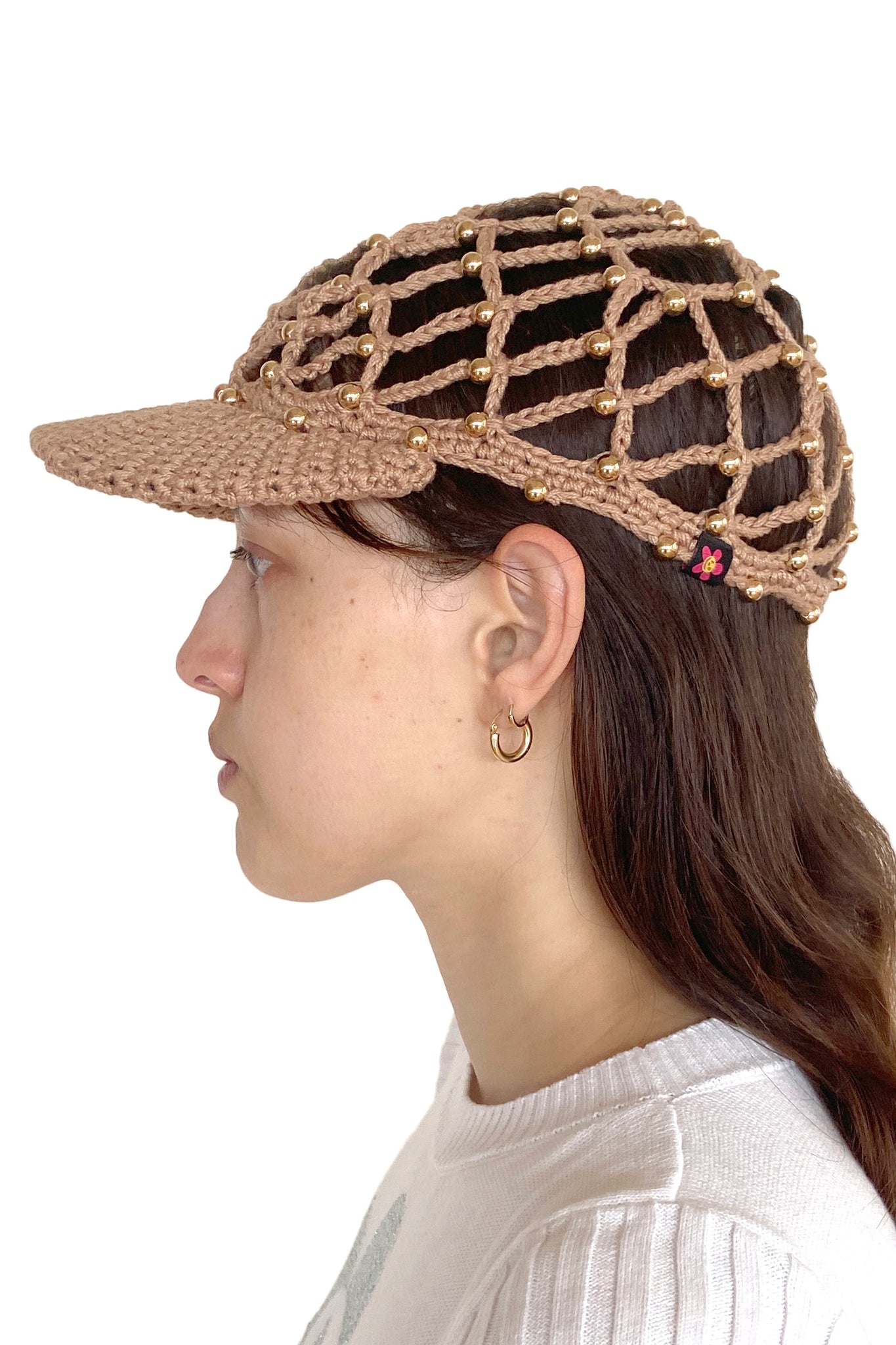 MESH BBALL CAP-TAUPE