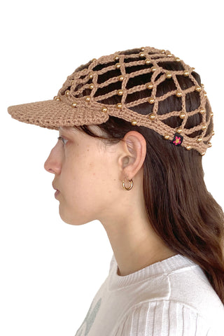 MESH BBALL CAP-TAUPE