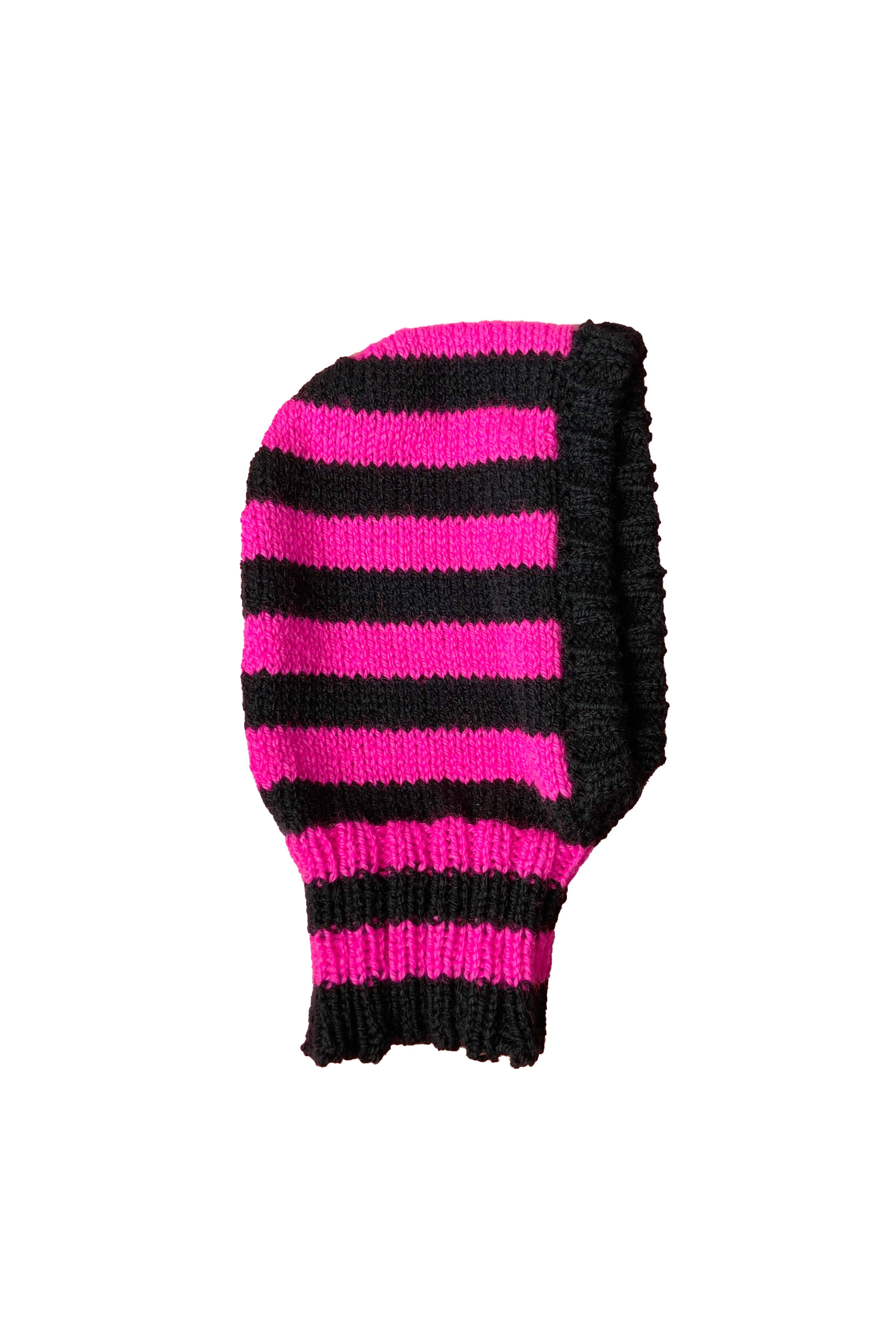 BALACLAVA- BLACK PINK STRIPE