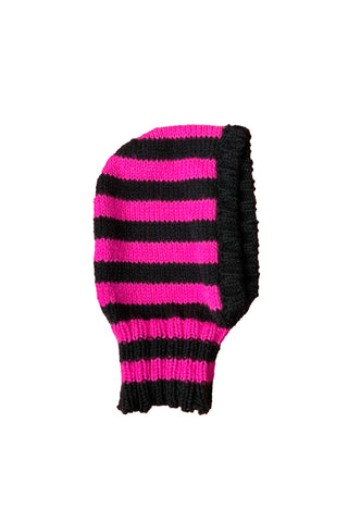 BALACLAVA- BLACK PINK STRIPE