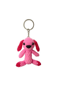 PINK DOG KEYCHAIN