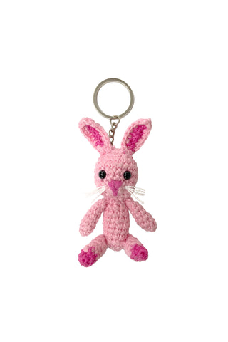 PINK BUNNY KEYCHAIN