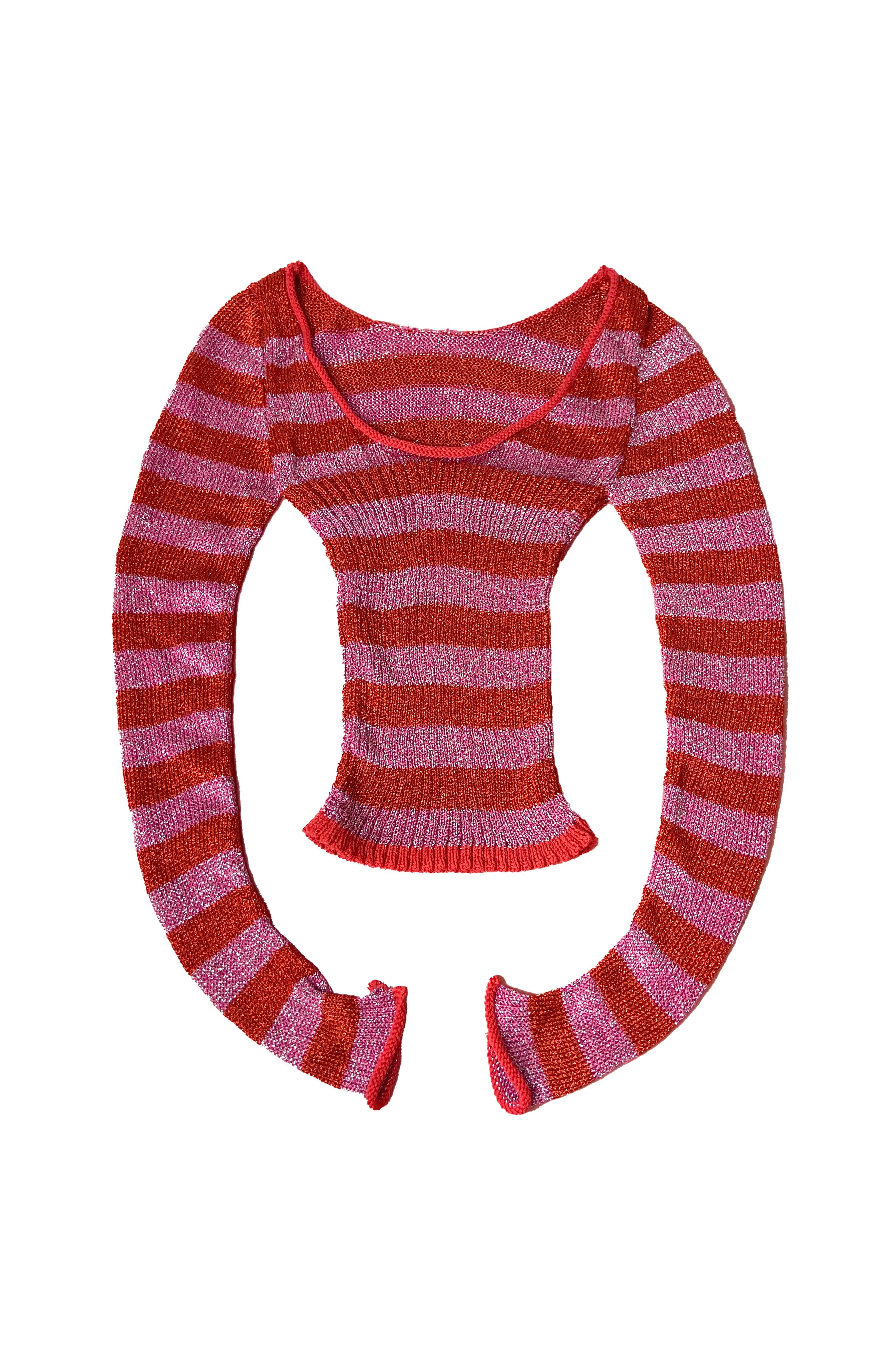 STRIPE METALLIC SWEATER