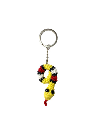 YELLOW SNAKE KEYCHAIN