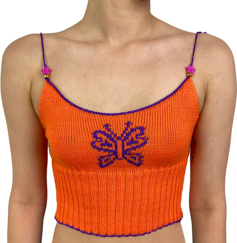BUTTERFLY TANK- ORANGE- MADE TO ORDER
